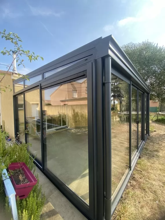 Pose et installation d'une véranda aluminium à Valréas, Valréas, BONNIFACY ET FILS