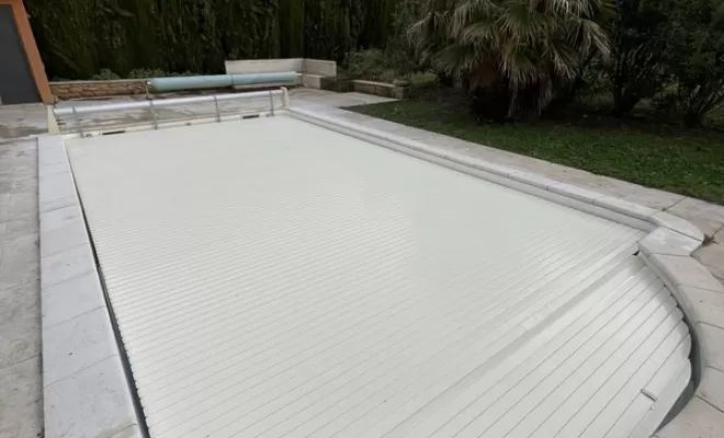 Installation de volet de piscine hors sol à Tulette (26), Valréas, BONNIFACY ET FILS