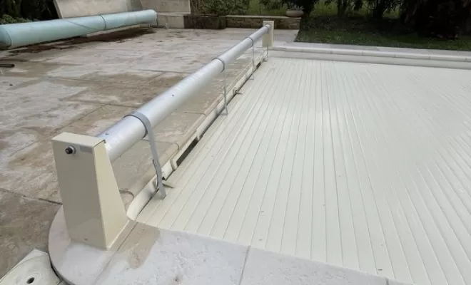 Installation de volet de piscine hors sol à Tulette (26), Valréas, BONNIFACY ET FILS