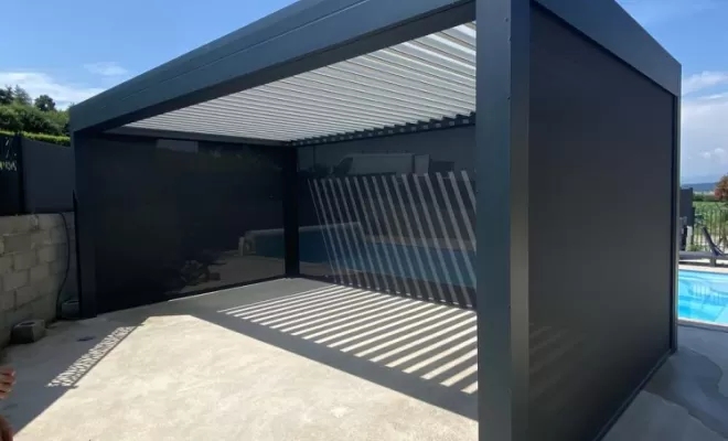 Installation de pergolas bioclimatiques, Valréas, BONNIFACY ET FILS