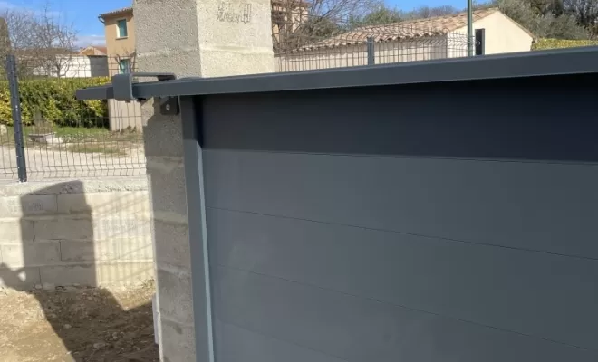 PORTAIL ET PORTILLON EN ALU MOTORISE ET SOLAIRE, Valréas, BONNIFACY ET FILS
